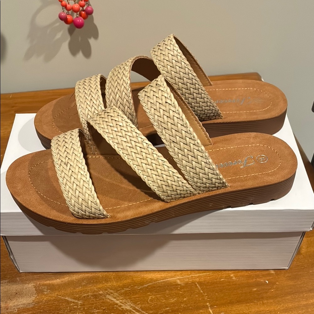Size 8 sandals. Brand new in box.  Never worn